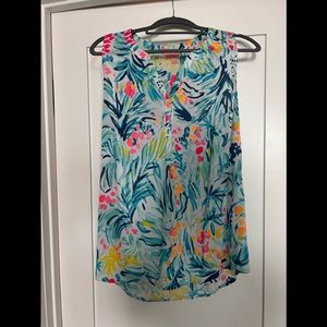 Lilly Pulitzer sleeveless floral tank size s
